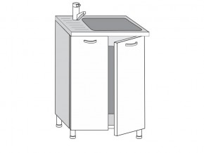 2.60.2мн Шкаф-стол на 600мм под накладную мойку с 2-мя дверцами в Лысьве - lysva.magazin-mebel74.ru | фото