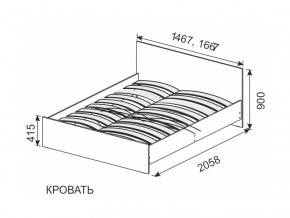 Кровать 1600х2000 ортопедическое основание в Лысьве - lysva.magazin-mebel74.ru | фото