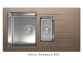 Мойка комбинированная Tolero twist TTS-890 Темно-бежевый 823 в Лысьве - lysva.magazin-mebel74.ru | фото