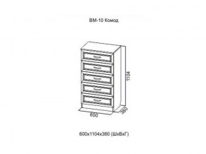 ВМ-10 Комод в Лысьве - lysva.magazin-mebel74.ru | фото